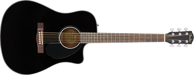 Fender CD-60SCE Dreadnought, Walnut Fingerboard, Black