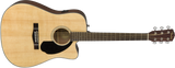 Fender CD-60SCE Dreadnought, Walnut Fingerboard, Natural