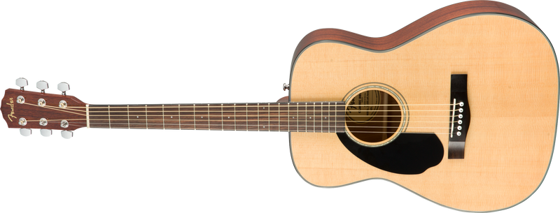 Fender CD-60S Left Hand, Walnut Fingerboard, Natural