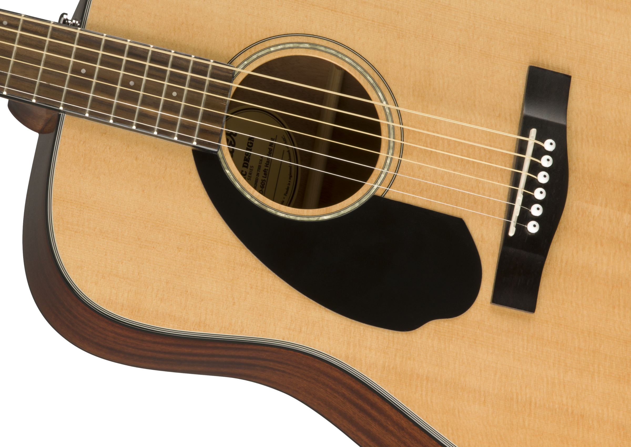 Fender CD-60S Left Hand, Walnut Fingerboard, Natural