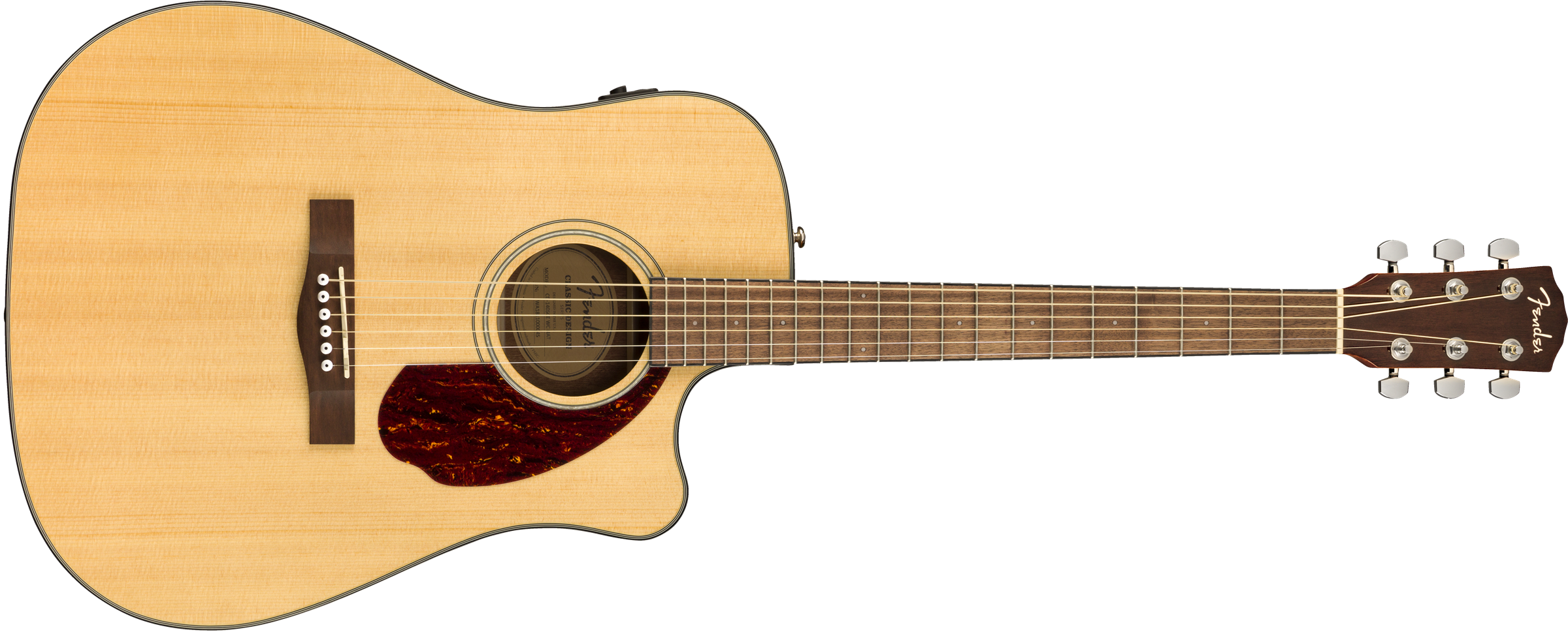 Fender CD-140SCE Dreadnought, Walnut Fingerboard, Natural w/Case