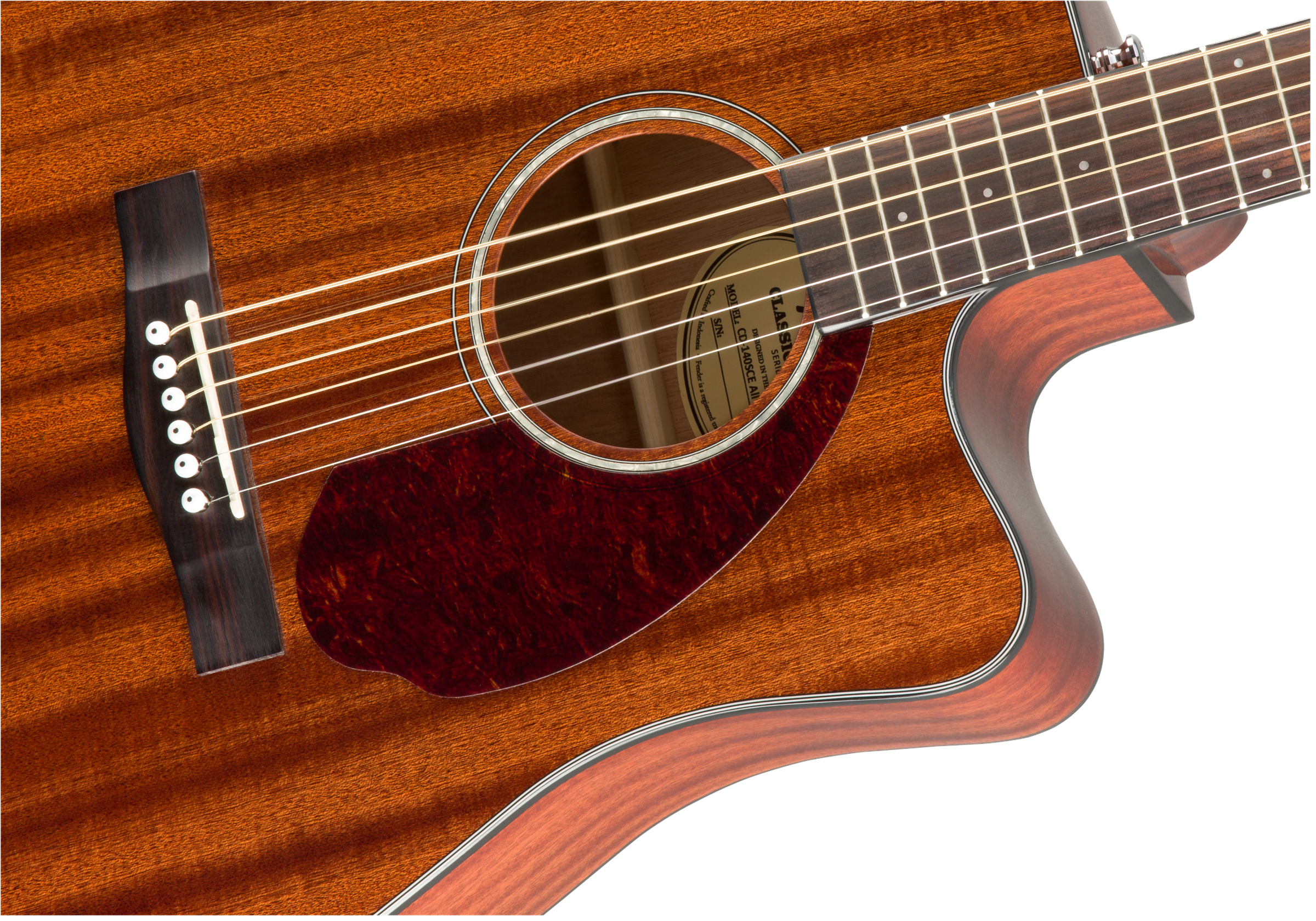 Fender CD-140SCE Dreadnought, Walnut Fingerboard, All-Mahogany w/Case