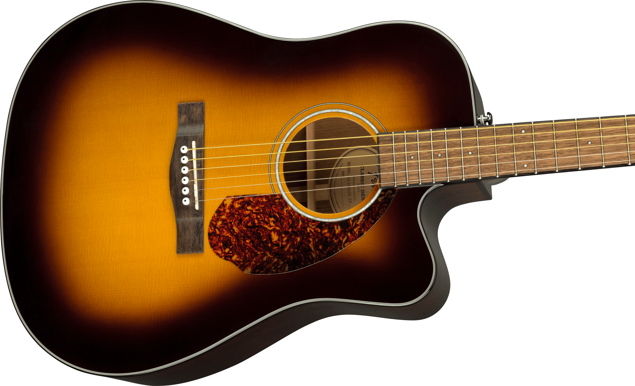 Fender CD 140SCE Dreadnought Walnut Fingerboard Sunburst w case