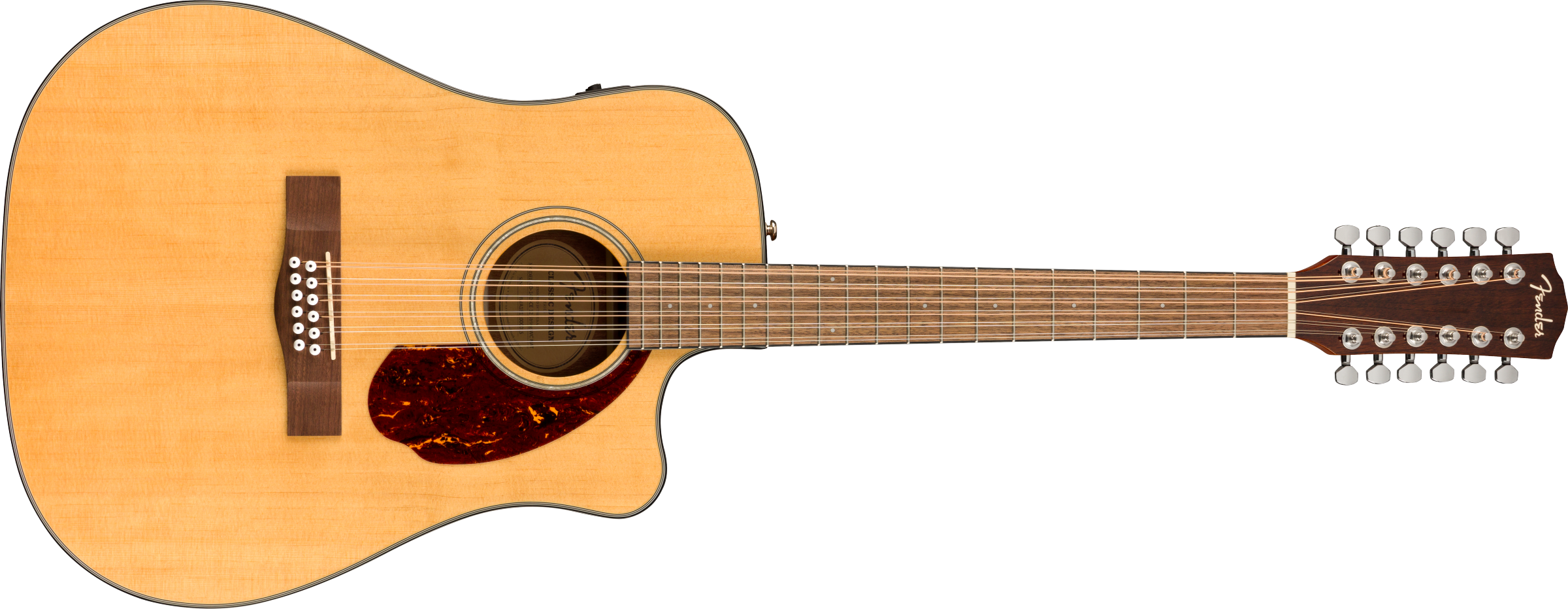 Fender CD-140SCE 12-String, Walnut Fingerboard, Natural w/Case