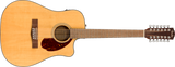 Fender CD-140SCE 12-String, Walnut Fingerboard, Natural w/Case