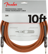 Fender Professional 10' Instrument Cable, Orange/Black Limited-Edition