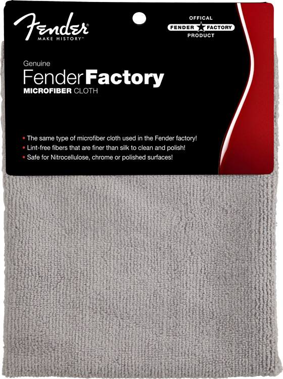Fender® Factory Microfiber Cloth, Gray