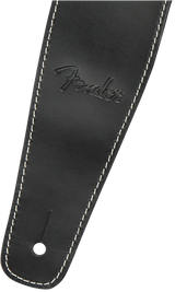 Fender® Broken-In Leather Strap, Black 2.5"