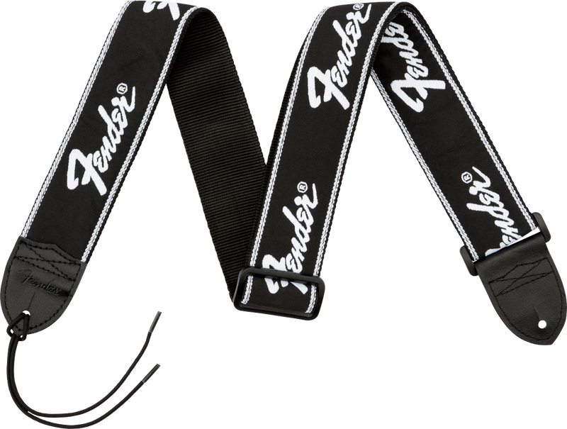 Fender® Running Logo Strap, Black