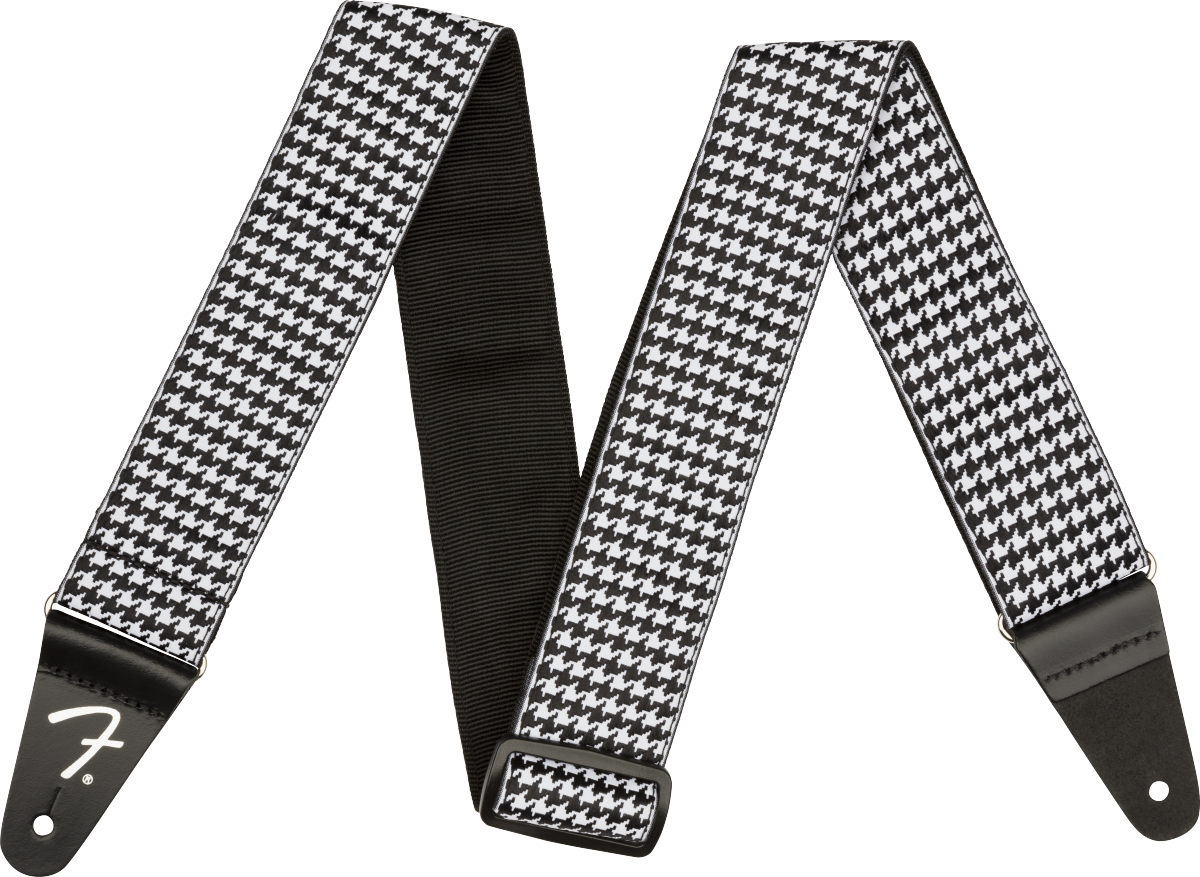 STRAP GUITAR FENDER HOUNDSTOOTH STRAP WHITE