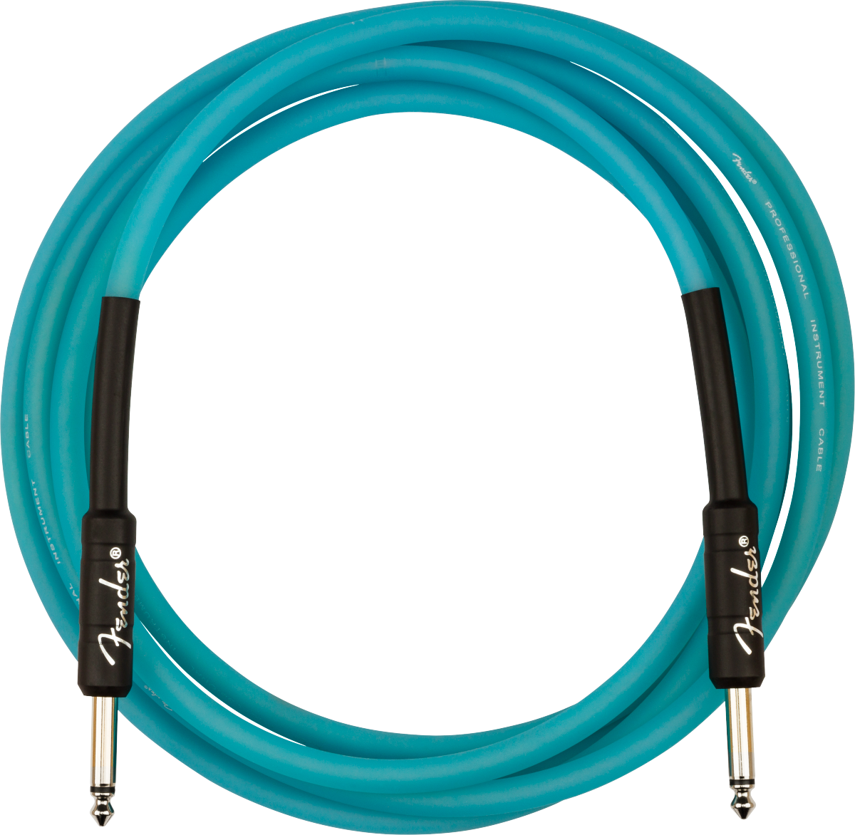 Fender Professional Glow in the Dark Cable, Blue, 10'