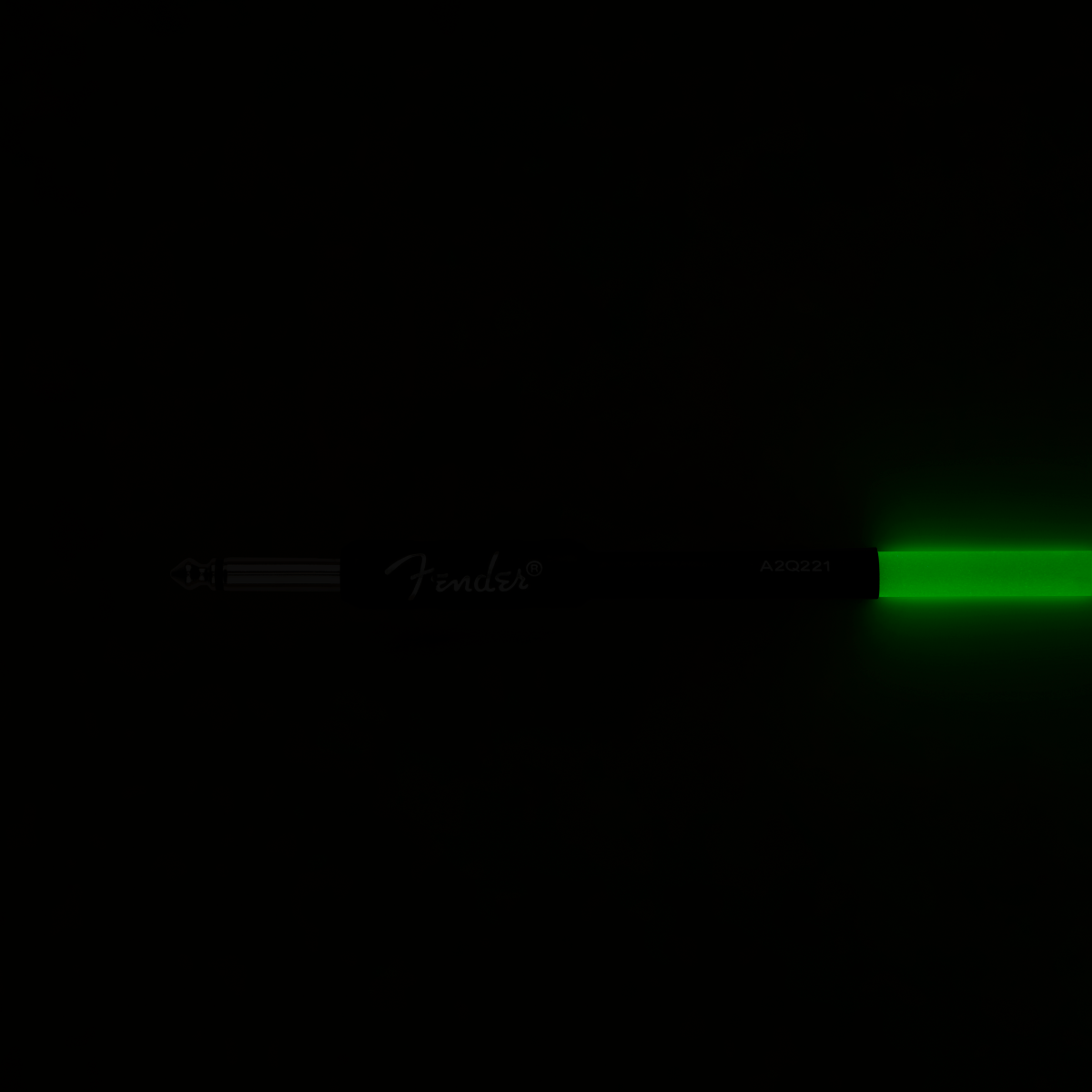 Fender Professional Glow in the Dark Cable, Green, 10'