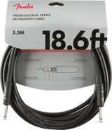 Fender Professional Series Instrument Cable, Straight/Straight, 18.6', Black