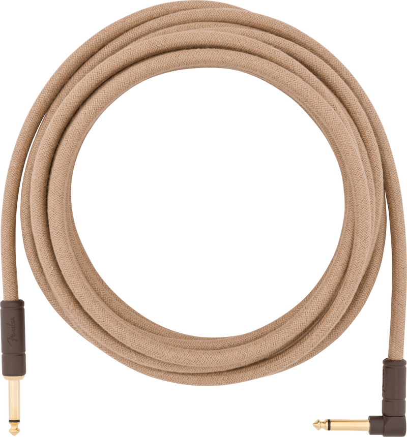 Fender 18.6' Angled Festival Instrument Cable, Pure Hemp