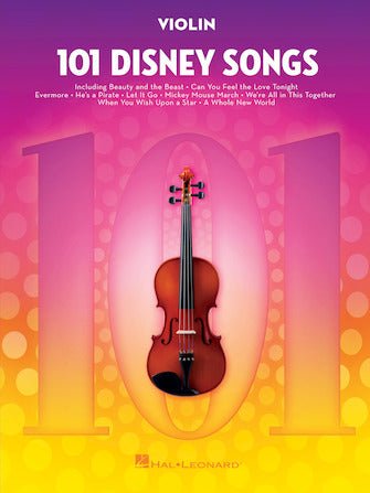 101 DISNEY SONGS for Violin by Hal Leonard