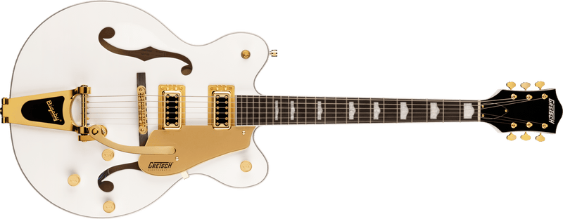 Gretsch G5422TG Electromatic® Classic Hollow Body Double-Cut with Bigsby® and Gold Hardware, Laurel Fingerboard, Snowcrest White