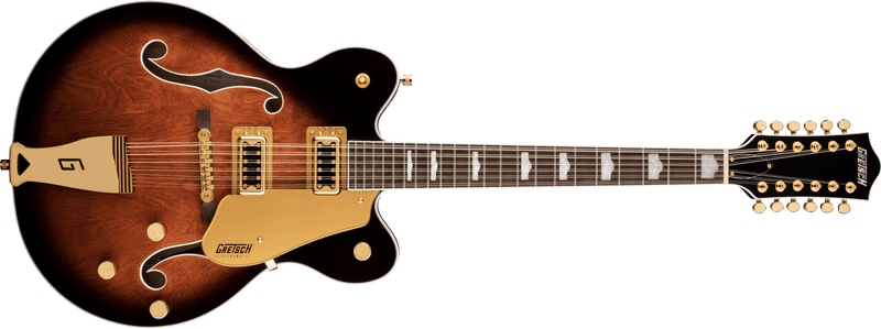 Gretsch G5422G-12 Electromatic® Classic Hollow Body Double-Cut 12-String with Gold Hardware, Laurel Fingerboard, Single Barrel Burst