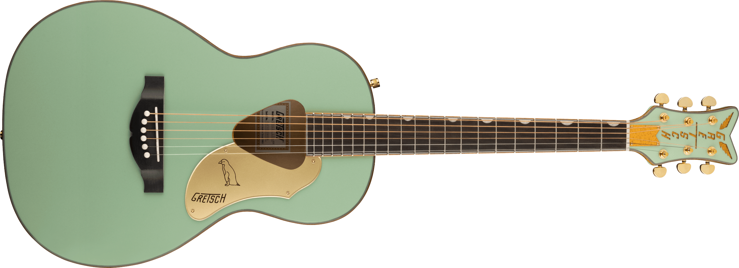 Gretsch G5021E Rancher™ Penguin™ Parlor Acoustic/Electric, Mint Metallic