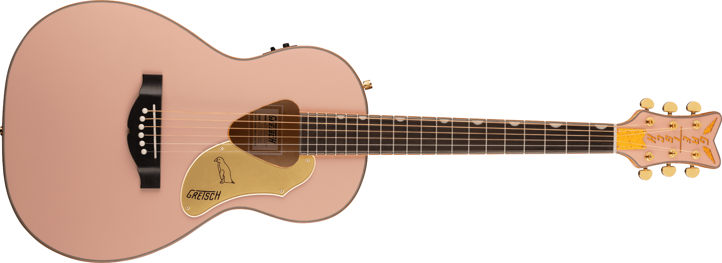 Gretsch G5021E Rancher™ Penguin™ Parlor Acoustic/Electric, Shell Pink
