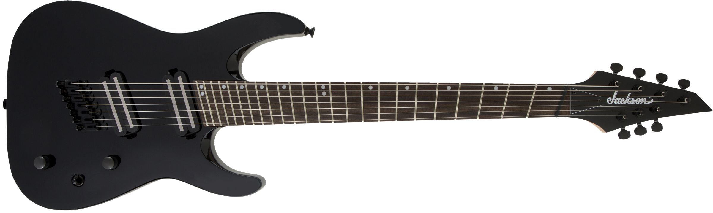 Jackson X Series Dinky® Arch Top DKAF7 MS, Laurel Fingerboard, Multi-Scale, Gloss Black