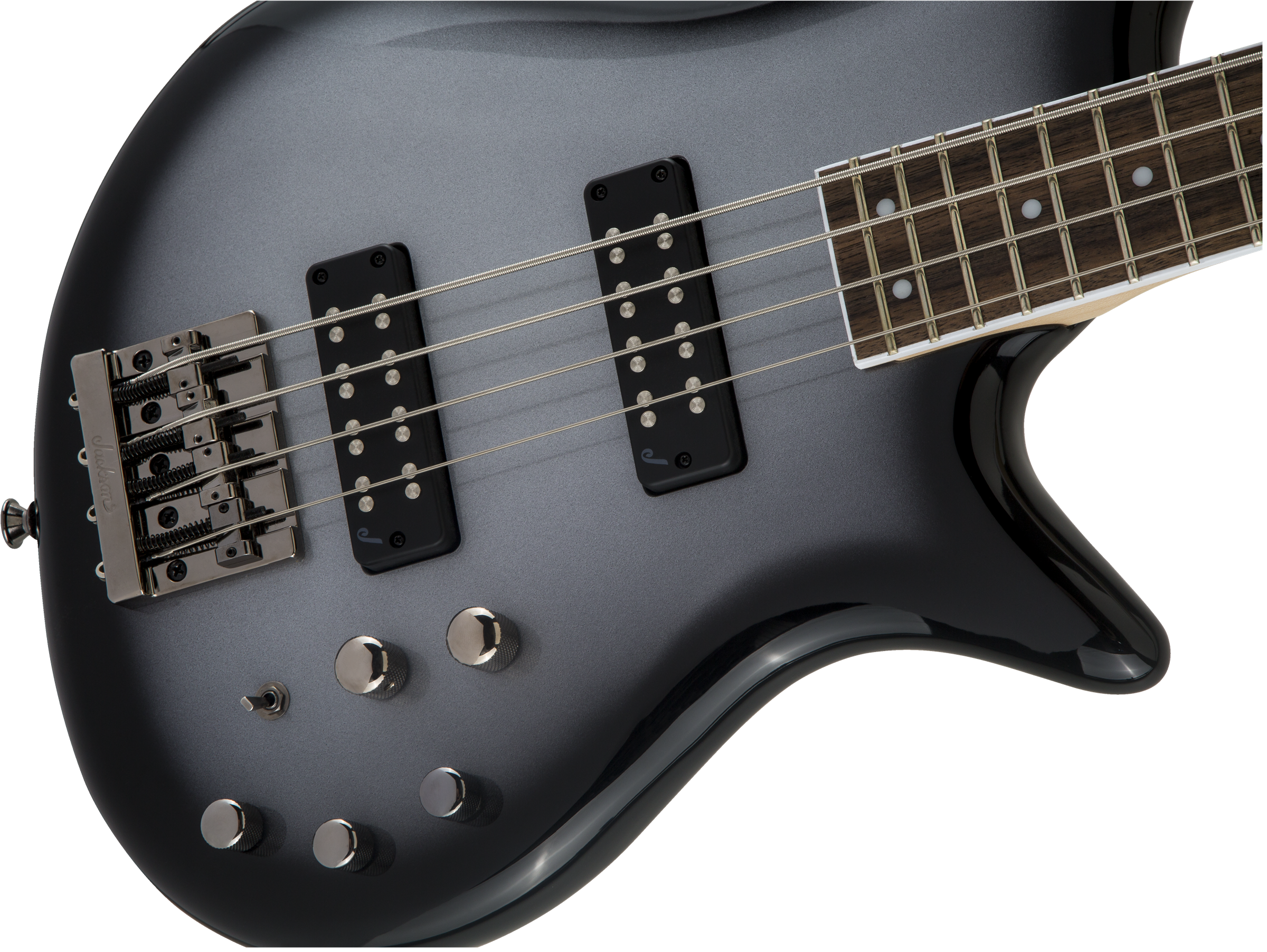Jackson JS Series Spectra Bass JS3, Laurel Fingerboard, Silverburst