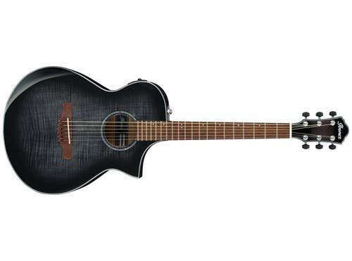 Ibanez AEWC400 Acoustic Guitar Transparent Black Sunburst High Gloss