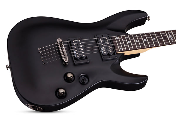 Schecter C-1 SGR 6 String Electric Guitar - Midnight Satin Black