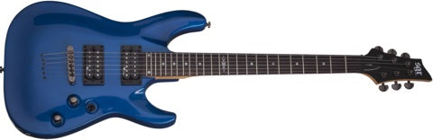Schecter SGR Series C-1-SGR-EB Electric Blue Guitar with SGR Pickups and Gigbag
