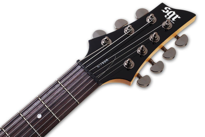 Schecter C-7 SGR 7 String Electric Guitar - Midnight Satin Black