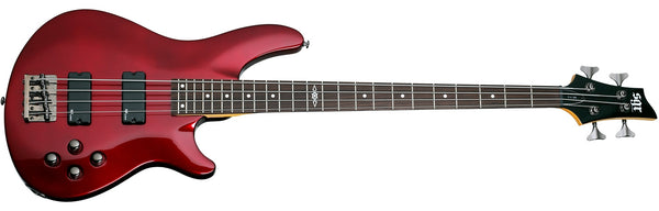 Schecter 4-String Bass With SGR Pickups, Metallic Red