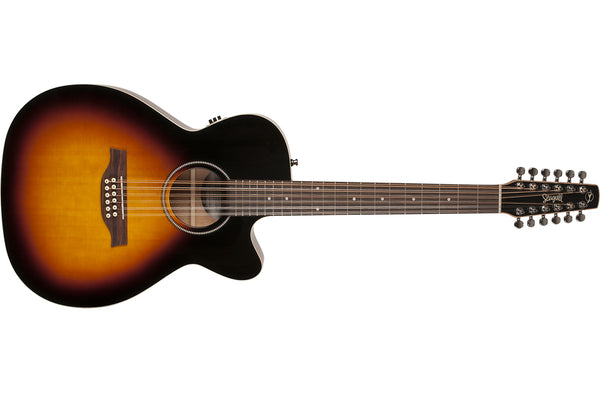 Seagull Guitars S12 Concert Hall CW Spruce 12-String Acoustic/Electric Guitar, Sunburst
