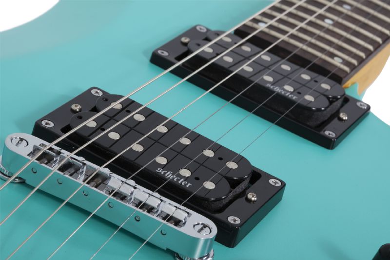 Schecter C-6 Deluxe 6-String Electric Guitar, Satin Aqua