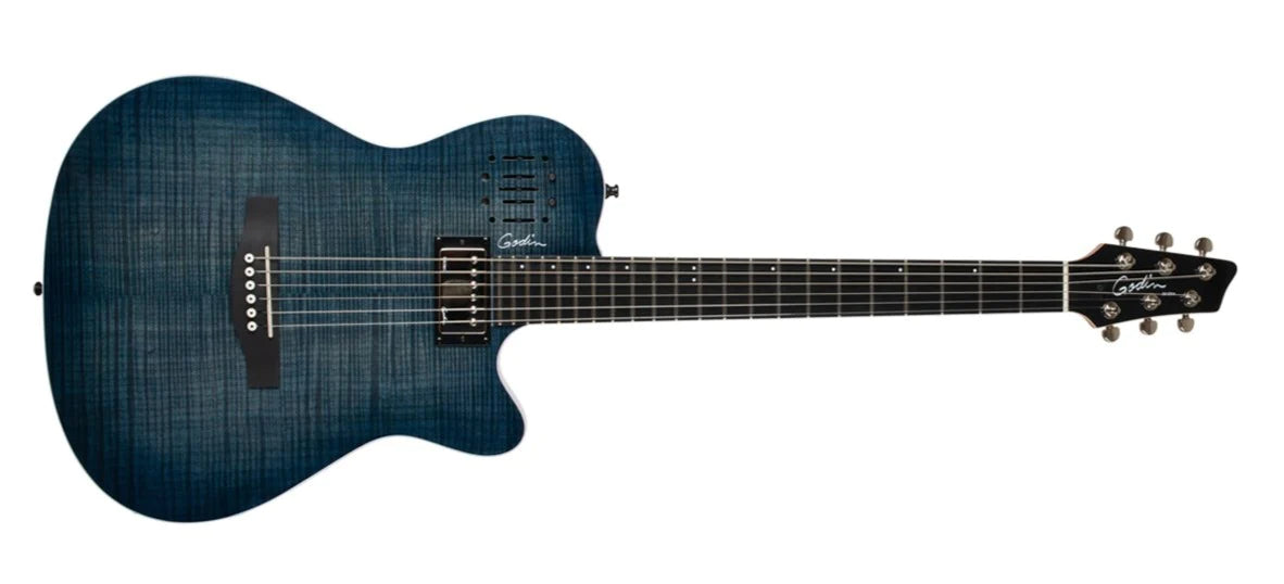 Godin A6 ULTRA Denim Blue Flame