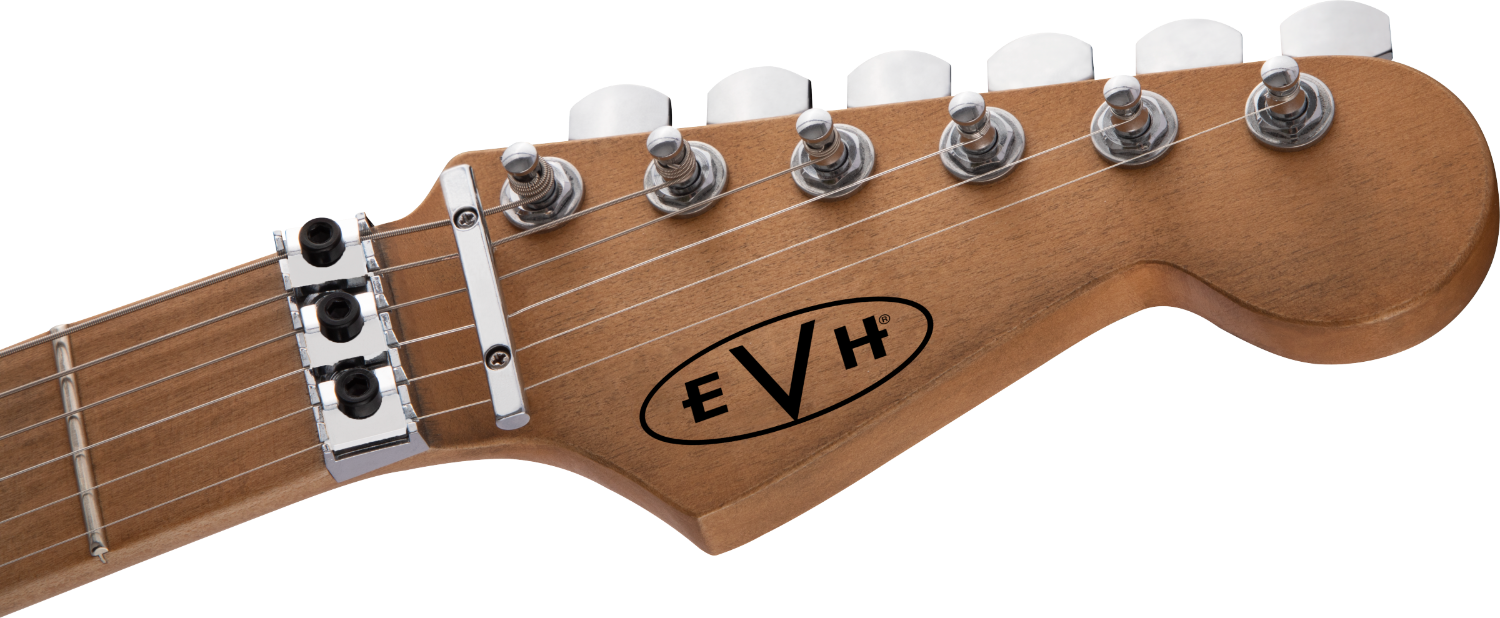 Used EVH Striped Series Frankenstein™ Frankie, Maple Fingerboard, Red with Black Stripes Relic