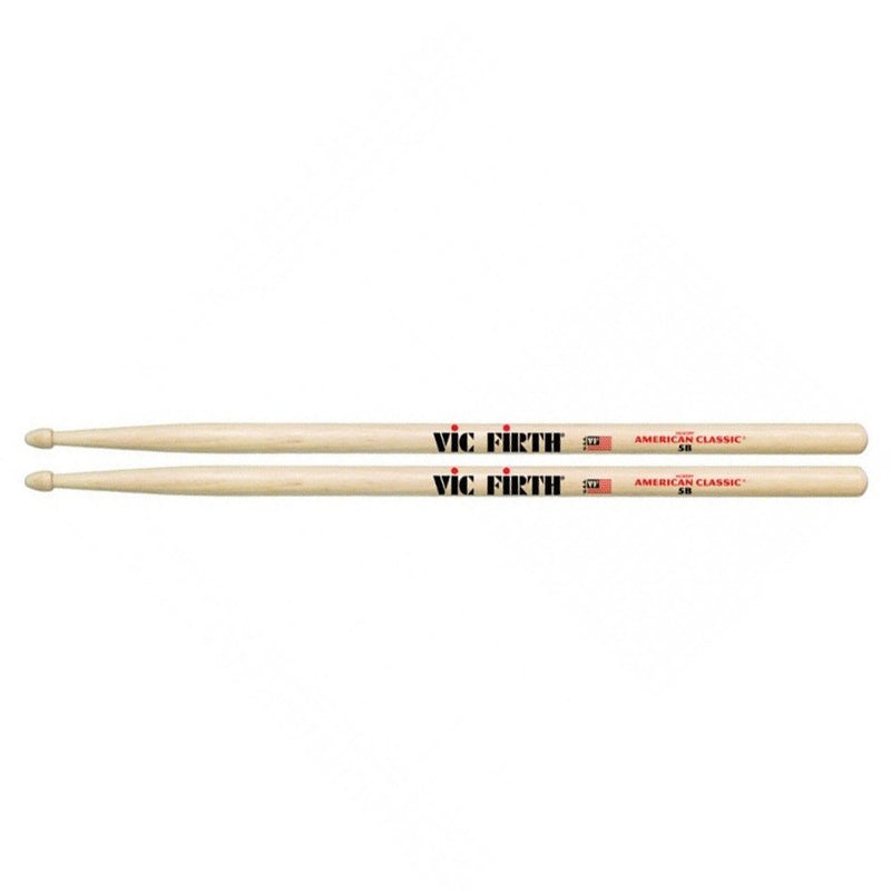 Vic Firth 5B American Classic Drumsticks (Hickory/Wood Tip)