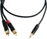 Digiflex HIN-1K-2R 1/8" to 2 RCA cable