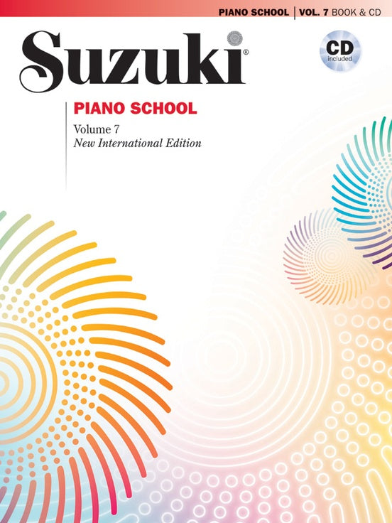 Suzuki Piano School New International Edition Piano Book and CD - Volume 7