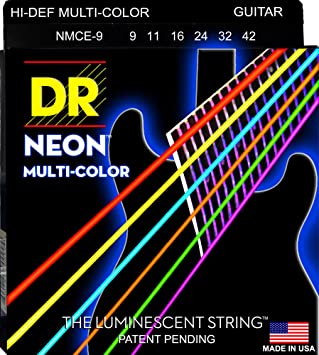 DR Strings NMCE-9 Multi-Color Electric Strings Lite, 9-42