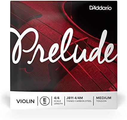 D'Addario Prelude Violin Single E String - J811