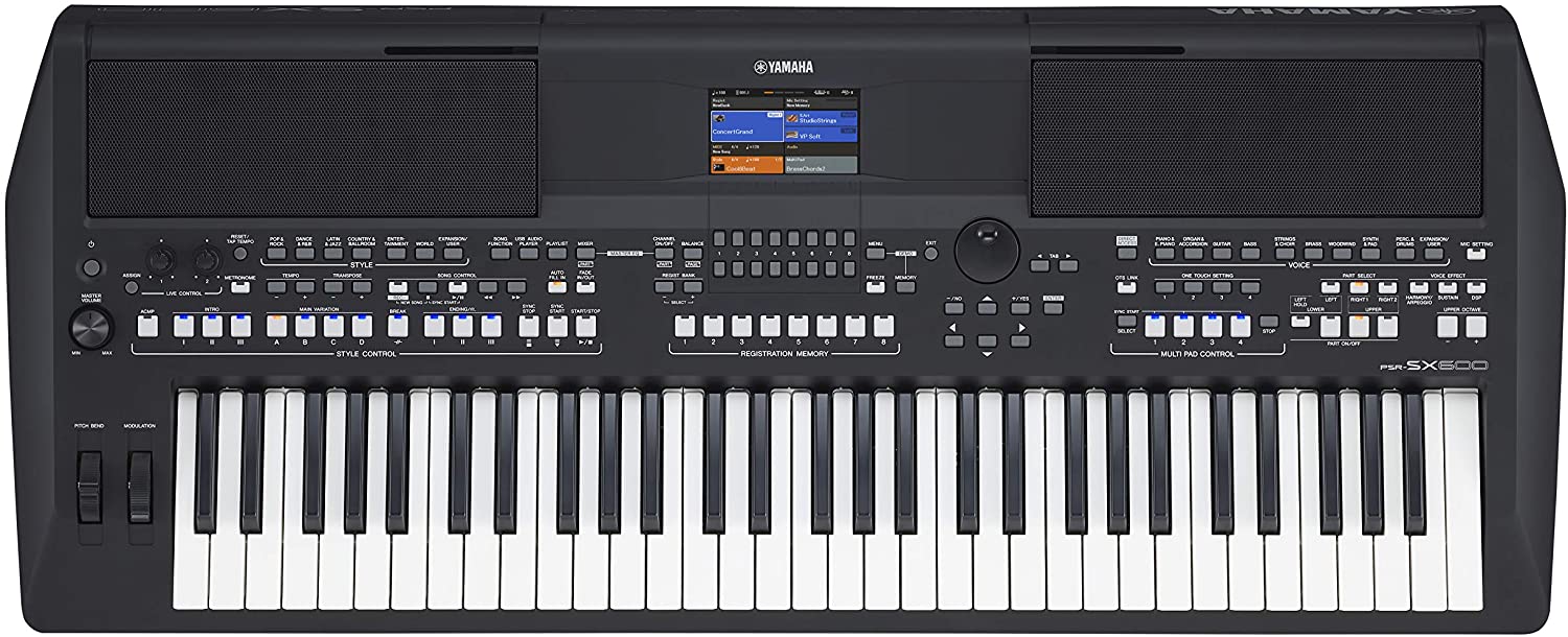 Yamaha PSRSX600 61-Key Arranger Workstation Keyboard