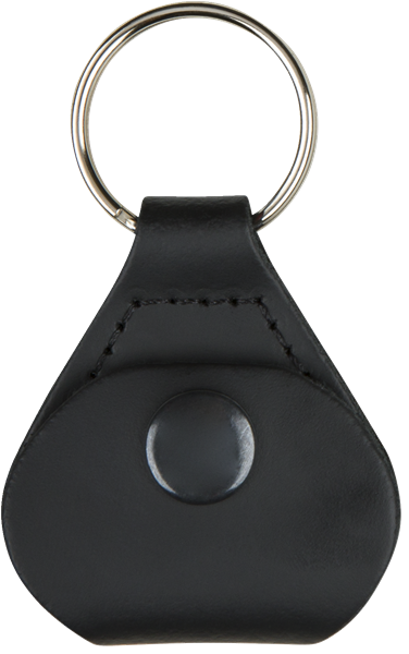 Fender™ Leather Pick Holder Keychain, Black