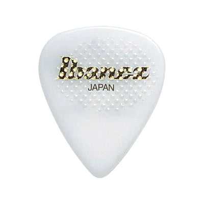 Ibanez Steve Vai Signature Guitar Picks, Rubber Grip, White (6PCS)