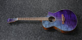 Ibanez AEWC32FM Acoustic Guitar, Purple Sunset Fade High Gloss