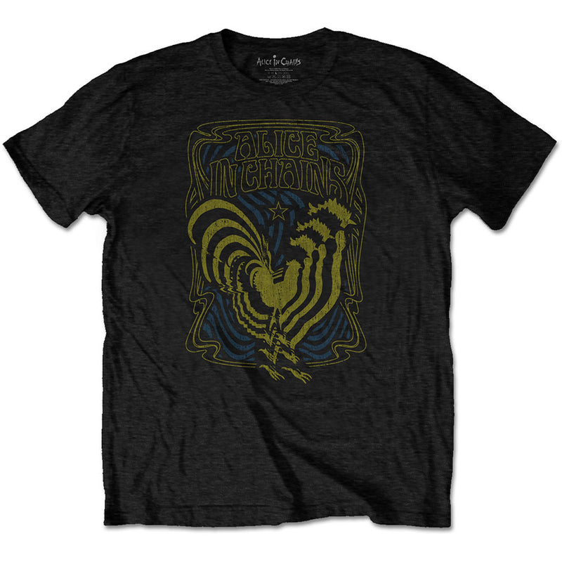 ALICE IN CHAINS UNISEX TEE: PSYCHEDELIC ROOSTER
