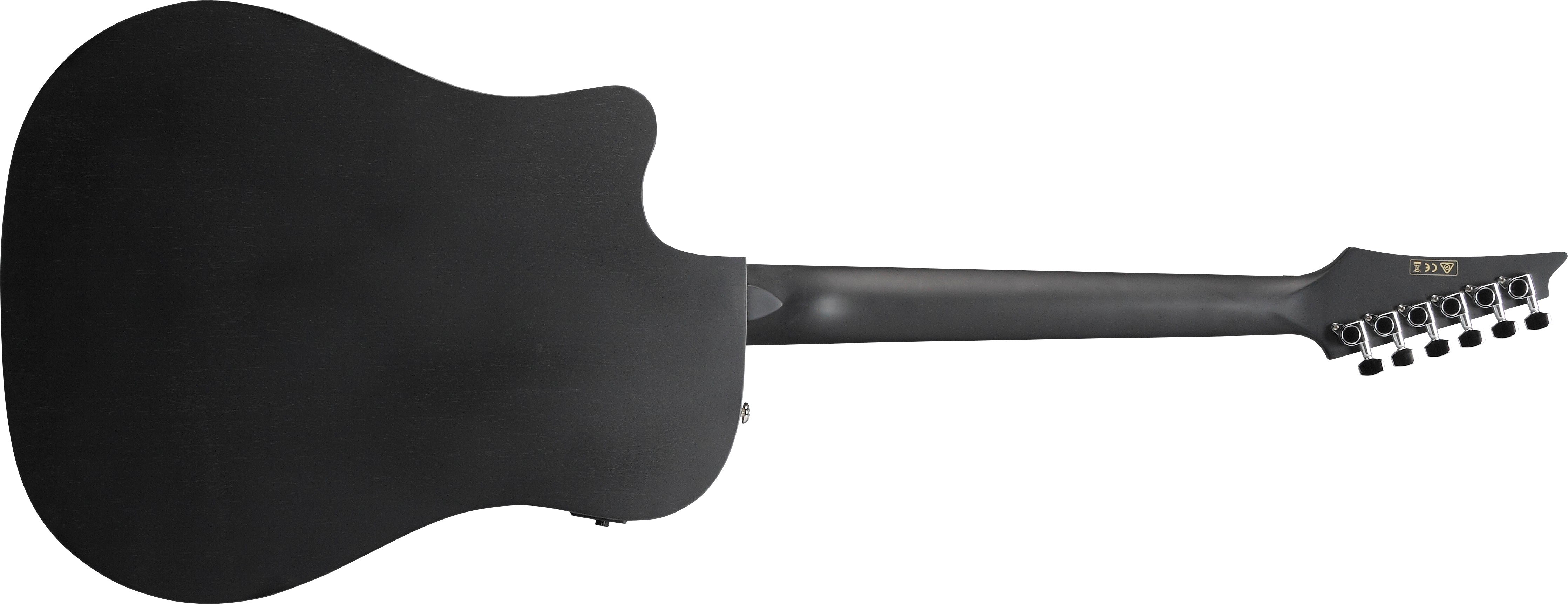 Ibanez Altstar Acoustic Electric Guitar ALT20, Weathered Black Open Pore