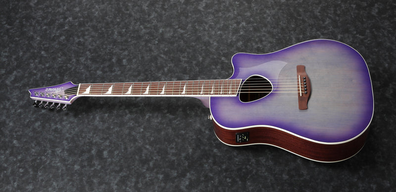Ibanez Altstar Acoustic Electric Guitar ALT30, Purple Iris Burst High Gloss