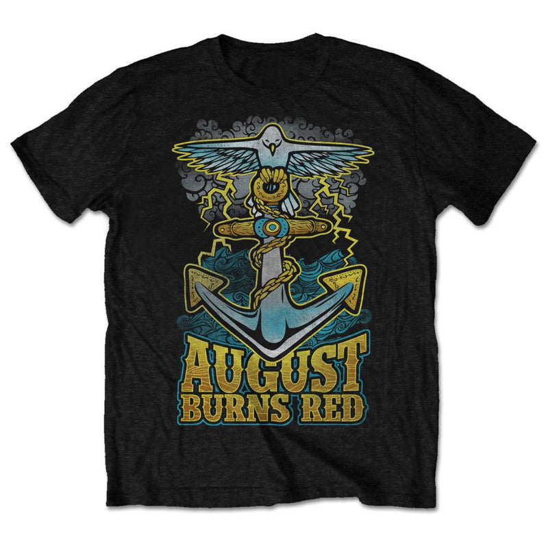 AUGUST BURNS RED UNISEX TEE: DOVE ANCHOR