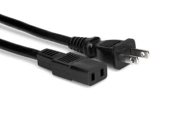 Hosa PWC-178 Power Cord, Ungrounded, 8 Feet