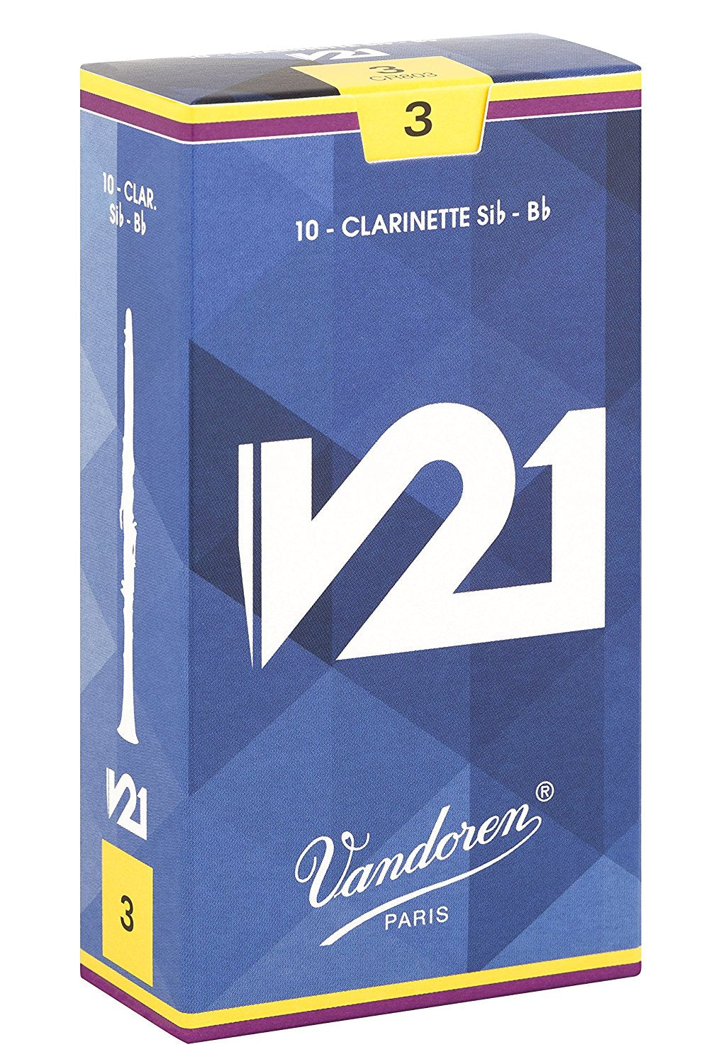 Vandoren Bb Clarinet V21 Reeds Box of 10