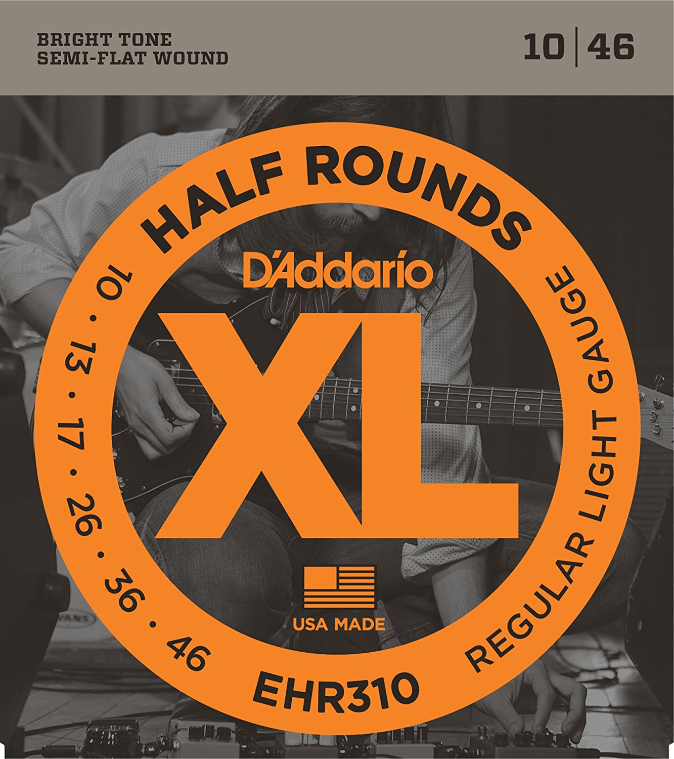 D'Addario Electric Guitar Strings XL Series Half Rounds